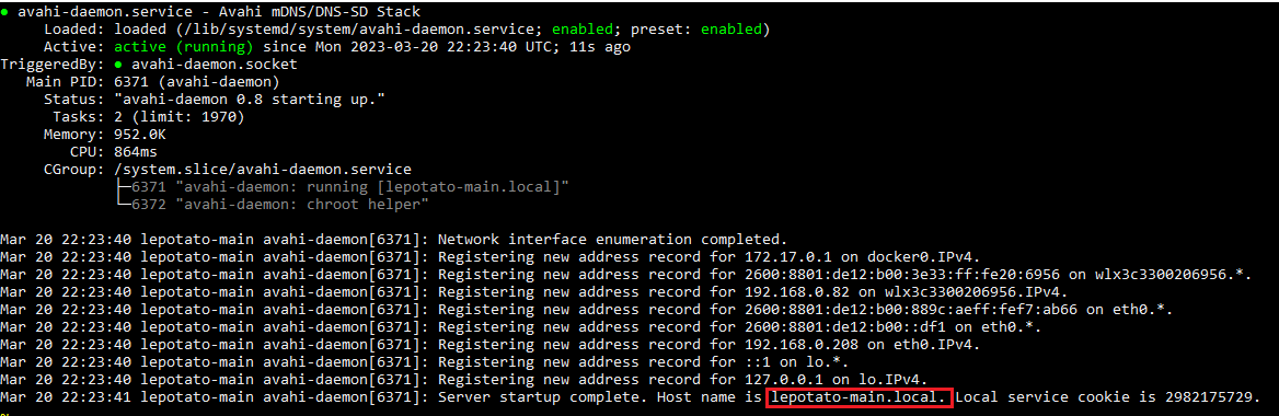 Hostname.