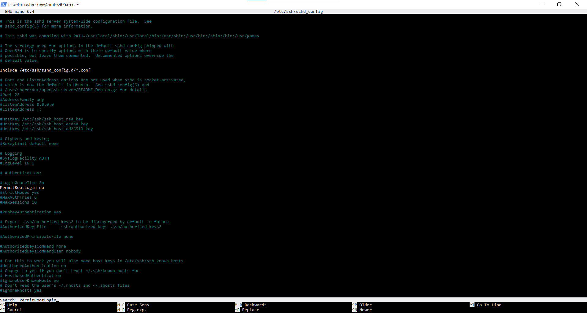 sshd_config